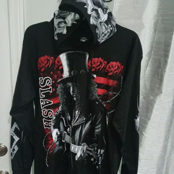 Slash Hoodie - Size Large vintage band tour concert all l over print - Picture 1 of 8